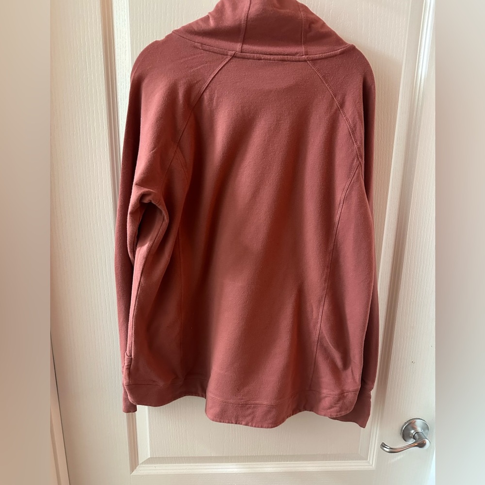 New Directions Split Funnel Neck Pullover Size L … - image 2